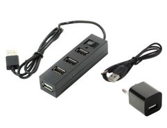 Хаб USB Orient TA-400PSN USB 2.0 4 Ports 30265 (365958)