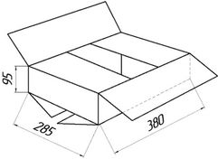 Гофроящик № 12 белый, Т-24, профиль C (23)