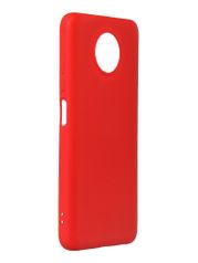 Чехол DF для Xiaomi Redmi Note 9T с микрофиброй Silicone Red xiOriginal-16 (815253)