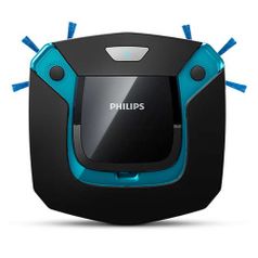 Робот-пылесос PHILIPS SmartPro Easy FC8794/01, 25Вт, черный/синий (492430)