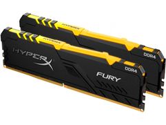Модуль памяти HyperX Fury RGB DDR4 DIMM 3466Mhz PC-27700 CL17 - 32Gb Kit (2x16Gb) HX434C17FB4AK2/32 (840672)