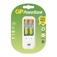 AA Аккумулятор + зарядное устройство GP PowerBank PB410GS130, 2 шт. 1300мAч (913548)