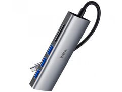 Хаб USB Wiwu Alpha 532ST Type-C - 3xUSB 3.0 Grey 6973218930114 (864756)