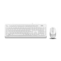 Комплект (клавиатура+мышь) A4TECH Fstyler F1010, USB, проводной, белый [f1010 white] (1147556)
