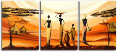 Модульная картина "Африканские девушки" (107338727)