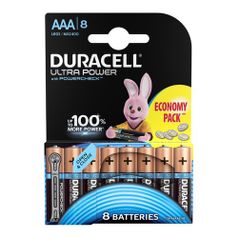 AAA Батарейка Duracell Ultra LR03-8BL MX2400, 8 шт. (1106508)