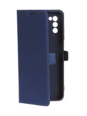 Чехол DF для Samsung Galaxy A03s Blue sFlip-84 (874831)
