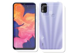 Гидрогелевая пленка LuxCase для Itel A48 0.14mm Front and Back Transparent 86568 (861820)