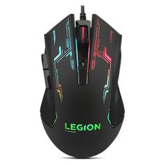 Мышь Lenovo Legion M200 RGB, игровая, оптическая, проводная, USB, черный [gx30p93886] (1383392)