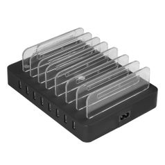 Зарядное устройство GCR 8 USB-порта Black GCR-8PAUSB (494524)