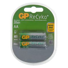 AA Аккумулятор GP Recyko 210AAHCB, 2 шт. 2000мAч (558961)