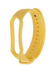 Aксессуар Ремешок Zibelino для Mi Band 5/6 Silicone Waffle Yellow ZBS-W-XIMB5-YEL (858049)