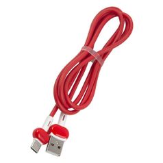 Кабель Redline Candy, USB Type-C (m) - USB (m), 1м, красный [ут000021994] (1433035)