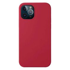Чехол (клип-кейс) Deppa Liquid Silicone, для Apple iPhone 12/12 Pro, красный [87780] (1436294)