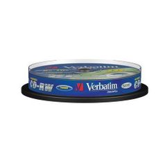 Оптический диск CD-RW VERBATIM 700Мб 12x, 10шт., cake box [43480] (34427)