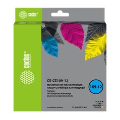 Картридж Cactus CS-CZ109-12, черный / голубой / желтый / пурпурный / CS-CZ109-12 (1469098)