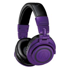 Гарнитура Audio-Technica ATH-M50XBTPB, 3.5 мм/Bluetooth, мониторные, фиолетовый матовый [80001237] (1518428)