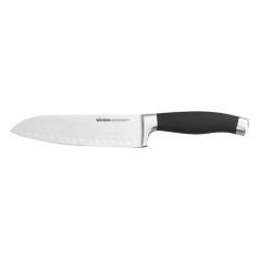 Нож кухонный Nadoba Rut 722712 стальной сантоку лезв.17.5мм прямая заточка черный/серебристый карт.к (1435024)