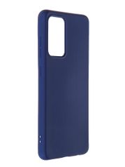 Чехол DF для Samsung Galaxy A52 (4G/5G) с микрофиброй Silicone Blue sOriginal-29 (823247)