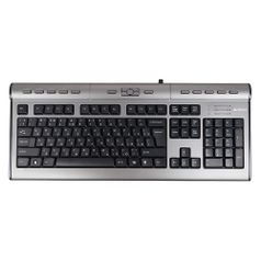 Клавиатура A4TECH KLS-7MUU, USB, серебристый + черный [kls-7muu usb] (94395)