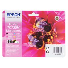 Картридж Epson T0735, 4 цвета / C13T10554A10 (549490)