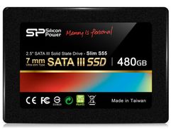 Твердотельный накопитель Silicon Power Slim S55 480Gb SP480GBSS3S55S25 (150119)