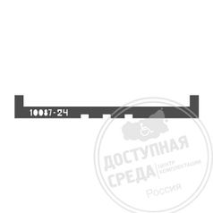 Трафарет для тактильной ленты 80x670x4мм (556)