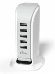 Зарядное устройство Ritmix RM-5055AC 5xUSB White (597306)