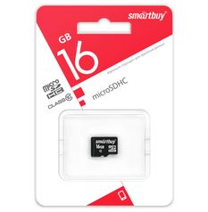 Карта памяти SmartBuy 16Gb microSD Class 10 (63113920)