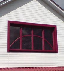 Окно деревянное с переплетом (205)
