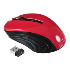 Мышь Oklick 545MW, оптическая, беспроводная, USB, черный и красный [tm-5500 red] (368631)