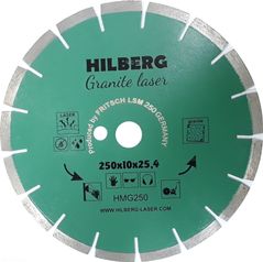 Диск алмазный отрезной 250 мм посадочное 25.4/12 мм Hilberg Granite Laser HMG250 (2176089606)