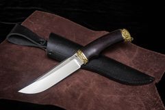 Нож из стали Х12МФ «Скорпион», рукоять: Литье латунь, граб (9738)
