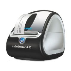 Термопринтер Dymo LableWriter LW450 (для печ.накл.) стационарный черный/серебристый (1201184)