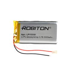 Аккумулятор LP115181 - Robiton 3.7V 5000mAh 14887 / LP5000-115181 (490557)