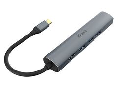 Цифровой конвертер Akasa USB Type-C to HDMI/RJ45/USB Type-A AK-CBCA22-18BK (845396)