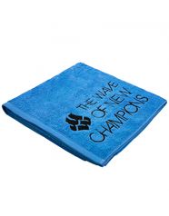 Махровое полотенце хлопок для бассейна и пляжа WAVE синий размер 70*140см (10019511)