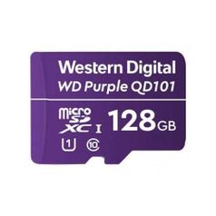 Карта памяти microSDXC UHS-I U1 WD Purple 128 ГБ, Class 10, WDD128G1P0C, 1 шт. (1397388)