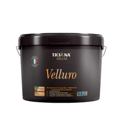 Velluro (Веллюро) - покрытие декоративное с эффектом велюра серебро TICIANA DELUXE Velluro (Веллюро) (Артикул: 4300002900; Цвет: Серебро; Фасовка = 0,9 л) (3157)