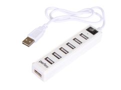 Хаб USB Perfeo PF-H034 7 Ports White PF_C3226 (872597)