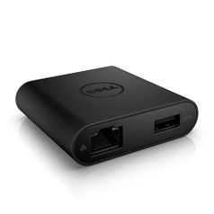 Адаптер Dell 470-ABRY USB-C to HDMI/VGA/Ethernet/USB 3.0 DA200 (355197)