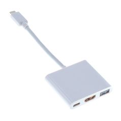 Переходник BURO USB Type-C (m) - HDMI (f), белый [bhp ret tpc-hdm] (488058)