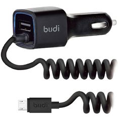 Зарядное устройство Budi M8J066M MicroUSB 2.4A Black (422185)
