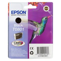 Картридж EPSON T0801, черный [c13t08014011] (688560)