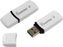 USB Flash Drive 8Gb - SmartBuy White SB8GBPN-W (221718)