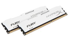 Модуль памяти HyperX Fury White Series PC3-10600 DIMM DDR3 1333MHz CL9 - 8Gb KIT (2x4Gb) HX313C9FWK2/8 (290622)