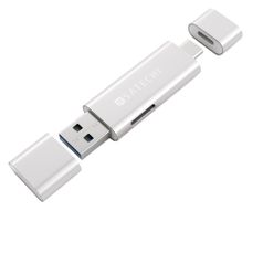 Satechi Aluminum Type-C USB 3.0 and Micro/SD Card Reader Silver B01EU2KRIS / ST-TCCRAS (340946)