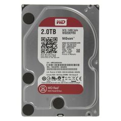 Жесткий диск WD Red WD20EFRX, 2Тб, HDD, SATA III, 3.5" (700839)