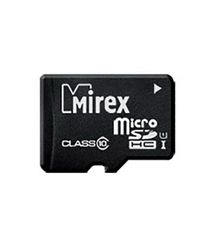 Карта памяти 16Gb - Mirex - Micro Secure Digital HC Class 10 UHS-I 13612-MCSUHS16 (497743)