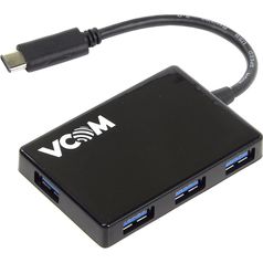 Хаб VCOM USB Type-C - USB 4 port DH310 (378710)